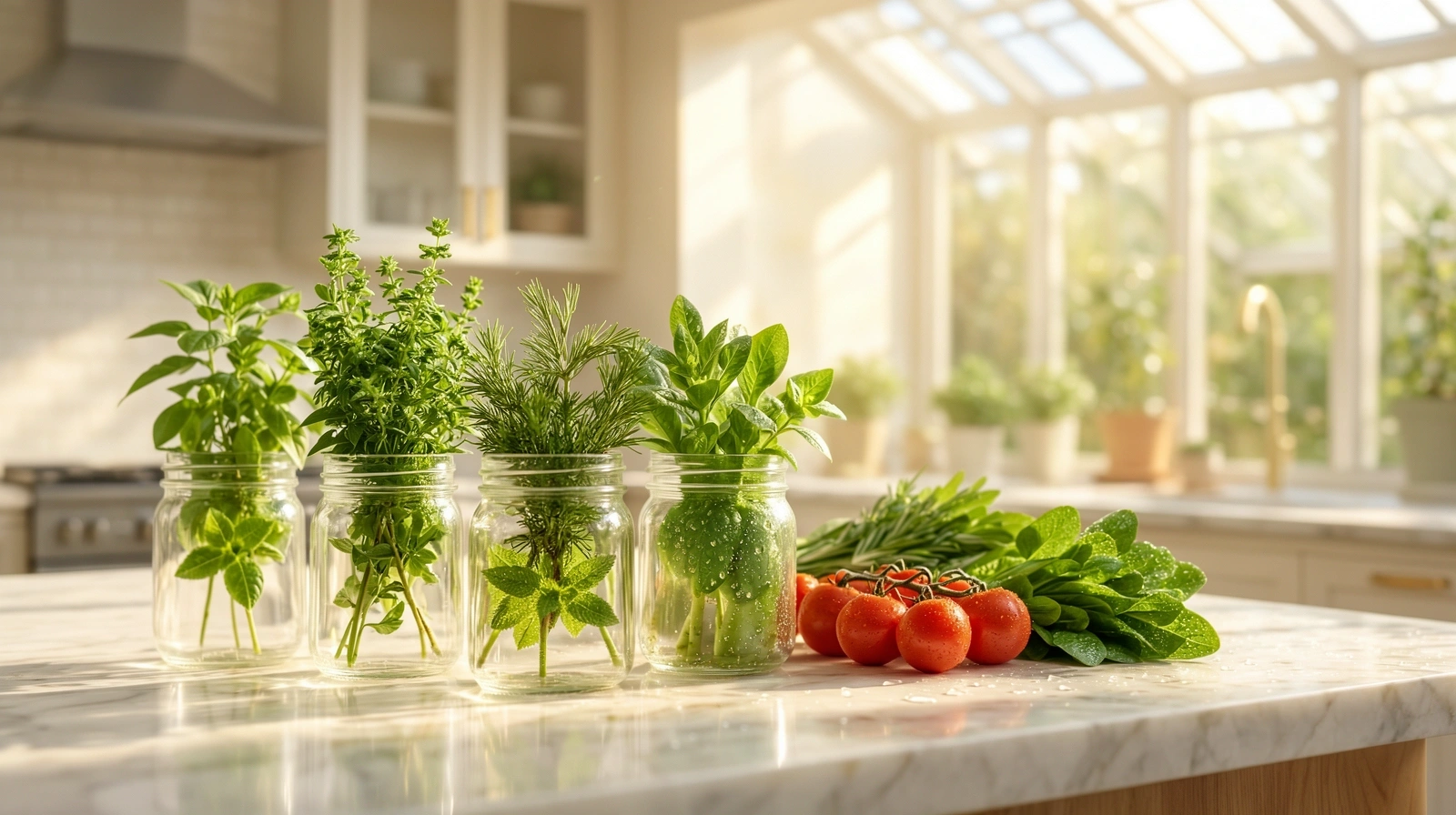 Modern airy kitchen